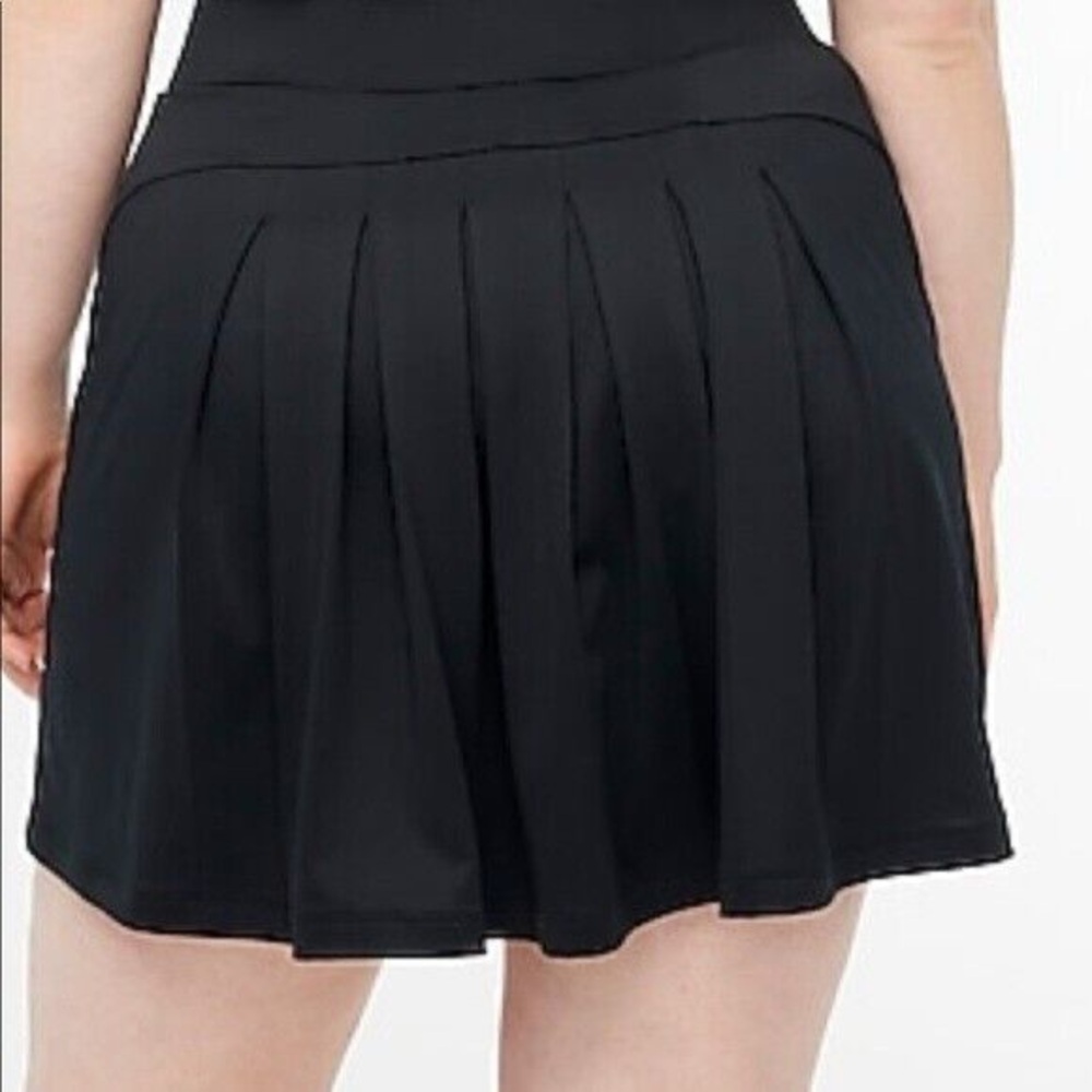 J. Crew Black Pleated Mini Skirt